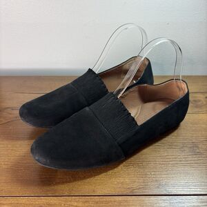 Gentle Souls by Kenneth Cole Womens Lilah Eugene Ruffle Flats Color Black Size 9